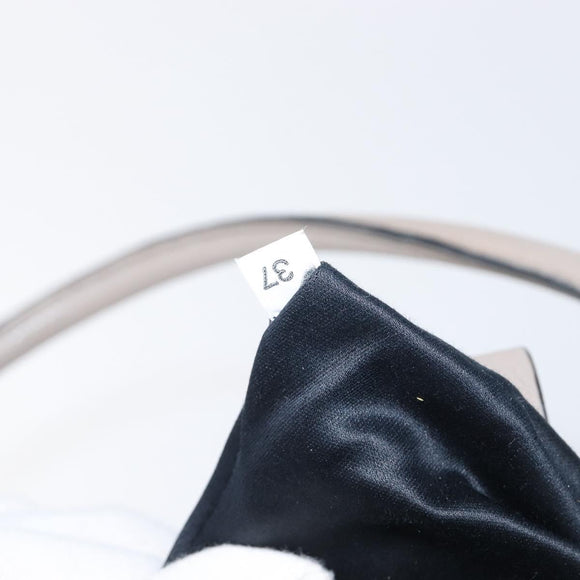 Miu Miu Hand Bag Leather 2way Gray Gold Auth 204830A