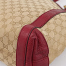 GUCCI GG Canvas Miss GG Tote Bag Beige Gold 342591 Auth 204831-10