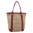 GUCCI GG Canvas Miss GG Tote Bag Beige Gold 342591 Auth 204831-2