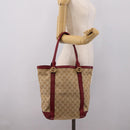 GUCCI GG Canvas Miss GG Tote Bag Beige Gold 342591 Auth 204831-21