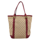 GUCCI GG Canvas Miss GG Tote Bag Beige Gold 342591 Auth 204831-3