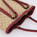 GUCCI GG Canvas Miss GG Tote Bag Beige Gold 342591 Auth 204831-6