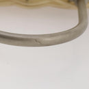 Salvatore Ferragamo Gancini Hand Bag Vinyl Clear Silver Auth 204833-9