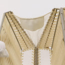 Salvatore Ferragamo Gancini Hand Bag Vinyl Clear Silver Auth 204833-21