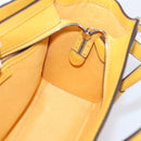 CELINE Luggage Nano Hand Bag Leather 2way Yellow Gold Auth 204834M-21