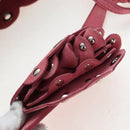 Miu Miu Shoulder Bag Suede Pink Silver Auth 204837A-15