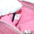 Miu Miu Shoulder Bag Suede Pink Silver Auth 204837A-12