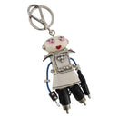 PRADA Robot Key Holder Saffiano leather White LV Auth 204840M-1