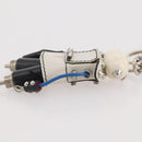 PRADA Robot Key Holder Saffiano leather White LV Auth 204840M-11