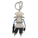 PRADA Robot Key Holder Saffiano leather White LV Auth 204840M-2