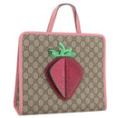 GUCCI GG Supreme Children's Hand Bag PVC Beige 630589 Auth 204842A-1