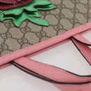 GUCCI GG Supreme Children's Hand Bag PVC Beige 630589 Auth 204842A-15