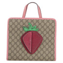 GUCCI GG Supreme Children's Hand Bag PVC Beige 630589 Auth 204842A-13