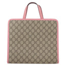 GUCCI GG Supreme Children's Hand Bag PVC Beige 630589 Auth 204842A-2