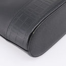 BURBERRY Shoulder Bag Leather Black Silver Auth 204846-13