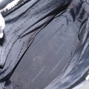 BURBERRY Shoulder Bag Leather Black Silver Auth 204846-16