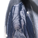 BURBERRY Shoulder Bag Leather Black Silver Auth 204846-18