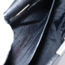 BURBERRY Shoulder Bag Leather Black Silver Auth 204846-20