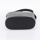 BURBERRY Shoulder Bag Leather Black Silver Auth 204846-9