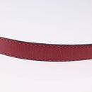 LOEWE Shoulder Bag Leather Red Gold Auth 204848-15