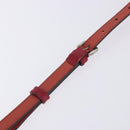 LOEWE Shoulder Bag Leather Red Gold Auth 204848-18