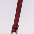 LOEWE Shoulder Bag Leather Red Gold Auth 204848-19
