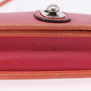LOEWE Shoulder Bag Leather Red Gold Auth 204848-8