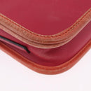 LOEWE Shoulder Bag Leather Red Gold Auth 204848-20
