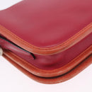 LOEWE Shoulder Bag Leather Red Gold Auth 204848-22