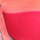 LOEWE Shoulder Bag Leather Red Gold Auth 204848-29