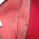 LOEWE Shoulder Bag Leather Red Gold Auth 204848-12