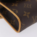 LOUIS VUITTON Monogram Pochette Florentine Waist Bag M51855 LV Auth 204849V-16