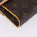 LOUIS VUITTON Monogram Pochette Florentine Waist Bag M51855 LV Auth 204849V-18
