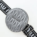 Miu Miu Matelasse Chain Shoulder Bag Leather 2way Silver Auth 204852M-10