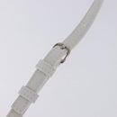 BALENCIAGA Everyday XXS Hand Bag Leather 2way White Silver 551815 Auth 204853A-11
