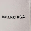 BALENCIAGA Everyday XXS Hand Bag Leather 2way White Silver 551815 Auth 204853A-18