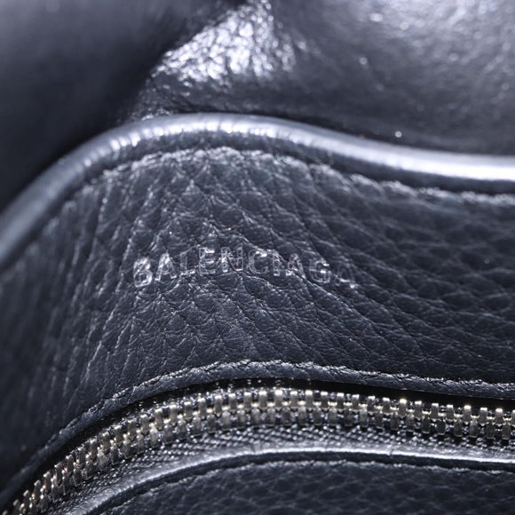 BALENCIAGA Everyday XXS Hand Bag Leather 2way White Silver 551815 Auth 204853A