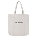 BALENCIAGA Everyday XXS Hand Bag Leather 2way White Silver 551815 Auth 204853A-2