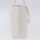 BALENCIAGA Everyday XXS Hand Bag Leather 2way White Silver 551815 Auth 204853A-5