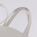 BALENCIAGA Everyday XXS Hand Bag Leather 2way White Silver 551815 Auth 204853A-8