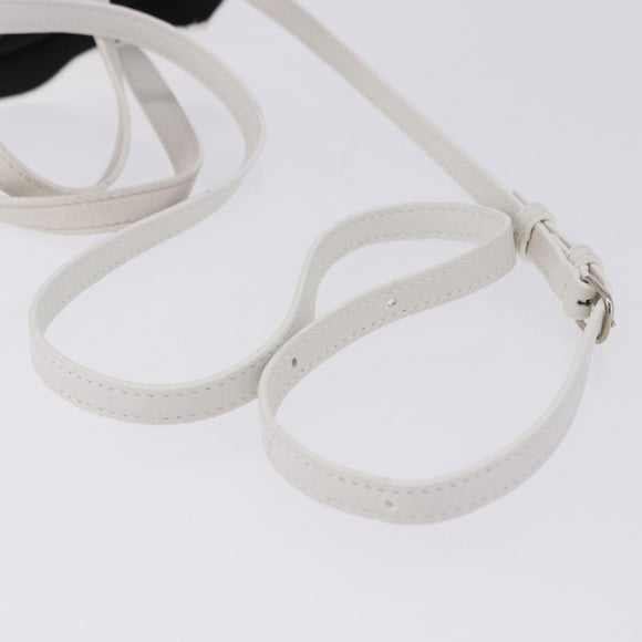 BALENCIAGA Everyday XXS Hand Bag Leather 2way White Silver 551815 Auth 204853A