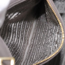 PRADA Galleria Hand Bag Safiano 2way Gray Gold Tone Auth 204854SAV-26