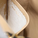 CHANEL Matelasse Chain Shoulder Bag Lamb Skin Beige Gold CC Auth 204855A-30