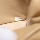 CHANEL Matelasse Chain Shoulder Bag Lamb Skin Beige Gold CC Auth 204855A-11