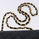 CHANEL Matelasse Chain Shoulder Bag Lamb Skin Beige Gold CC Auth 204855A-15