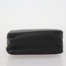 LOEWE Hand Bag Leather Black Gold Auth 204858-5