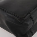 LOEWE Hand Bag Leather Black Gold Auth 204858-14