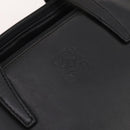 LOEWE Hand Bag Leather Black Gold Auth 204858-18