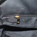 LOEWE Hand Bag Leather Black Gold Auth 204858-22