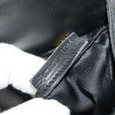 LOEWE Hand Bag Leather Black Gold Auth 204858-12